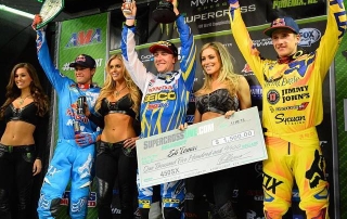 Supercross Phoenix 450-Class Winner Eli Tomac - Team Geico Honda (Photo credit: Racer X)